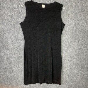Unbranded Slinky Stretch Sleeveless Dress No Wrinkle Packable Women 10P Black